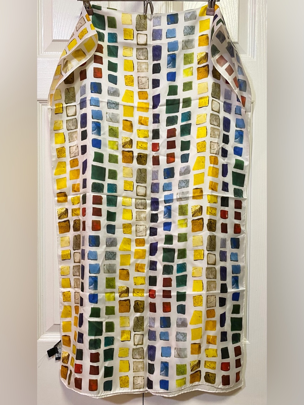 The Met Store Scarf/Wrap Byzantine Tesserae Oblong 💯Silk EUC! - Picture 4 of 5